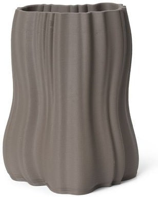 [product_category]-Ferm Living Moire Vase, H20, Anthracite-Ferm Living-5704723310778-1104268111-FER-1