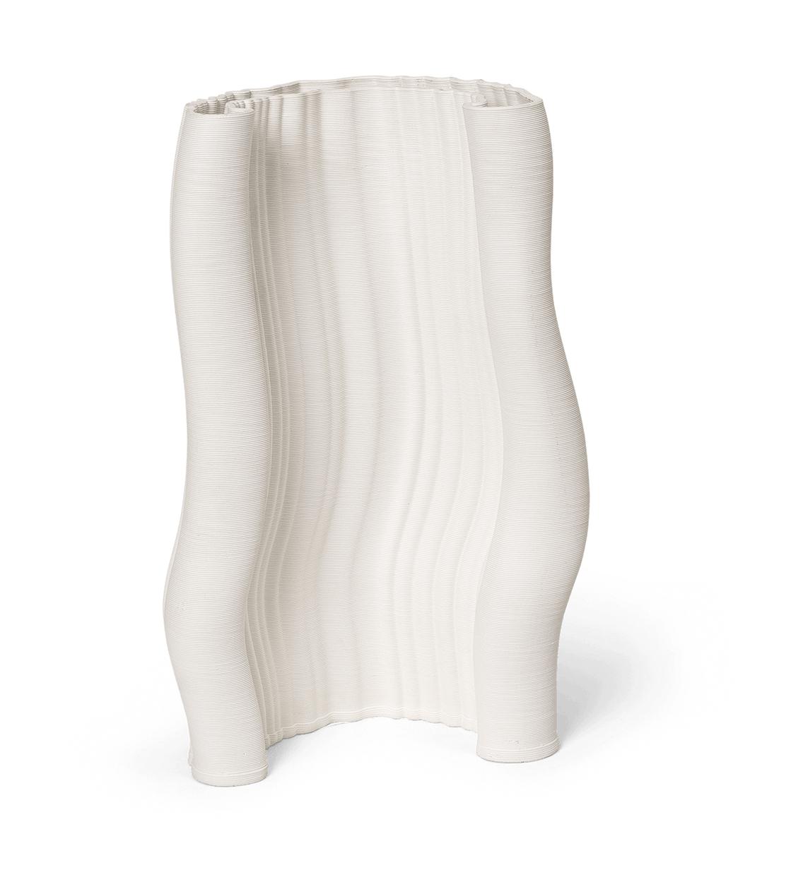 [product_category]-Ferm Living Moire Vase, Off White-Ferm Living-5704723292104-1104266244-FER-1