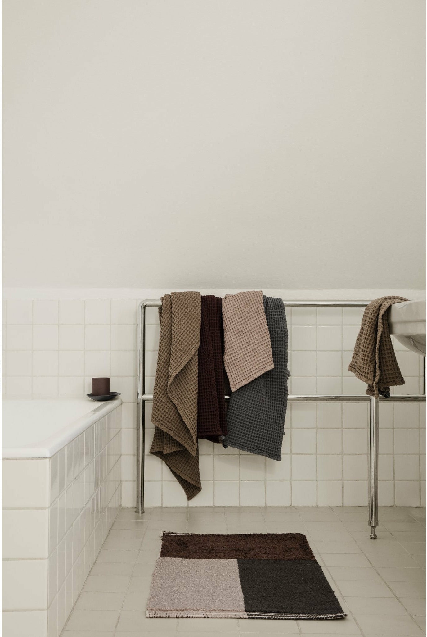 [product_category]-Ferm Living Pile Bathroom Mat, Brown-Ferm Living-5704723105237-100601315-FER-1