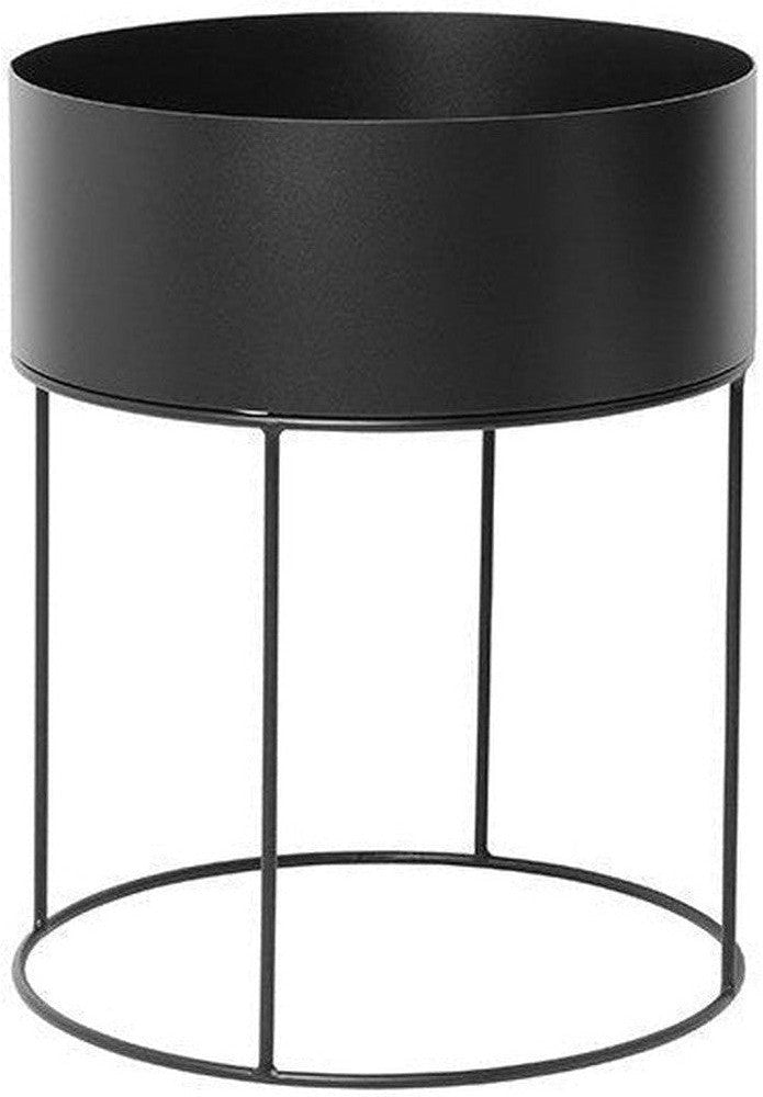 [product_category]-Ferm Living Planter Black, Round-Ferm Living-5704723019725-3356-FER-1