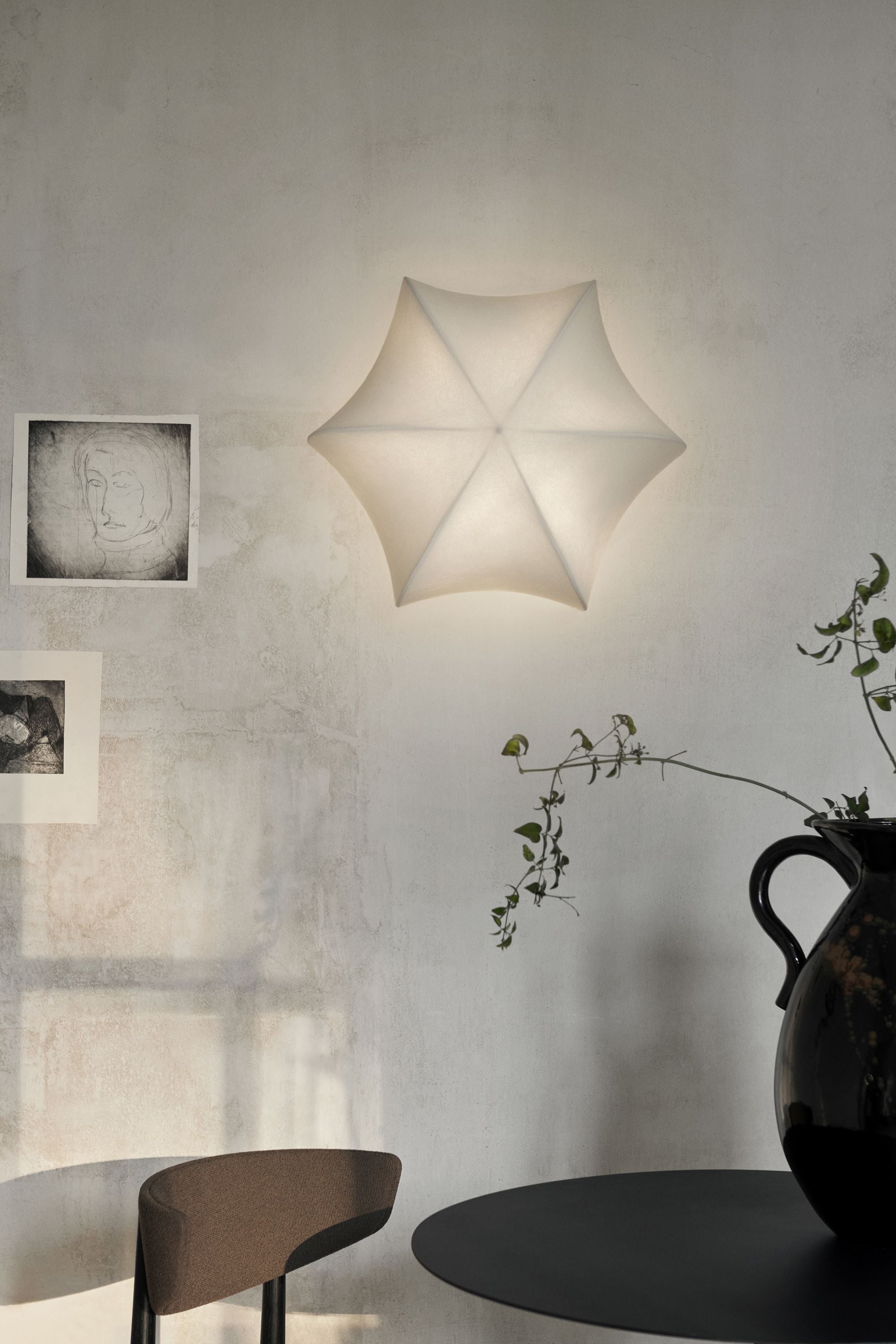 [product_category]-Ferm Living Poem Ceiling/Wall Lamp ø36, White/Cashmere-Ferm Living-5704723299882-1104267022-FER-3