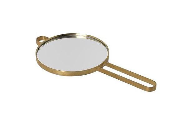 [product_category]-Ferm Living Poise Hand Mirror, Brass-Ferm Living-5704723014843-4199-FER-1