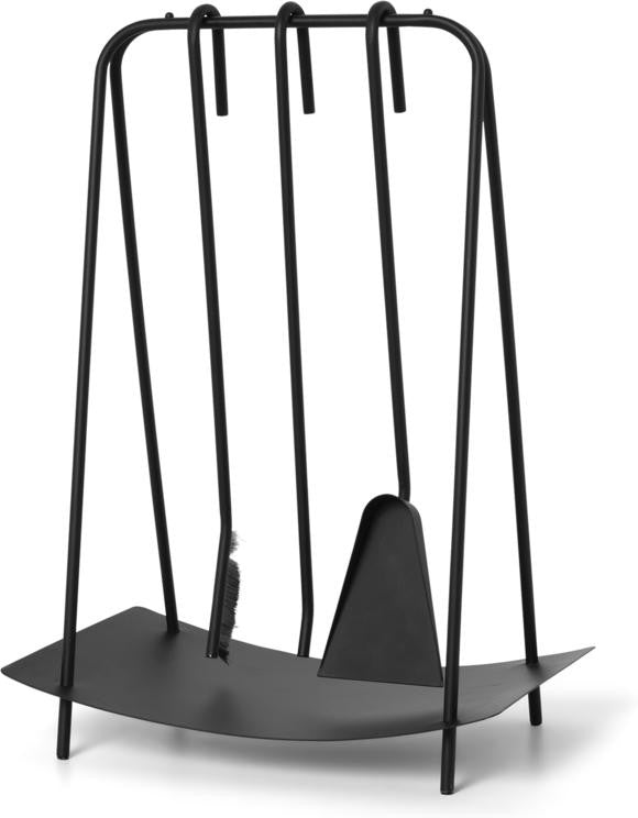 [product_category]-Ferm Living Port Fireplace Tools Black-Ferm Living-5704723105442-100567101-FER-1