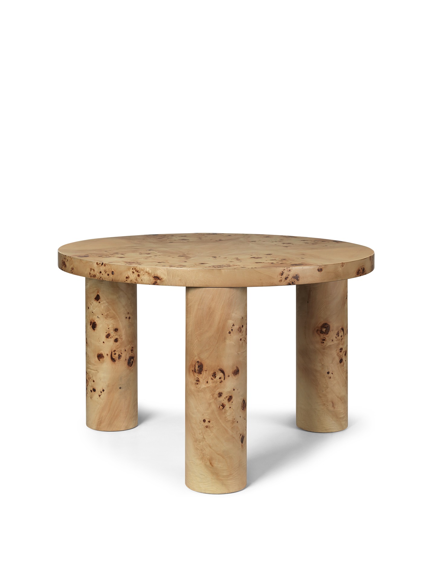 Ferm Living Post Coffee Table Small Poplar Burl Veneer