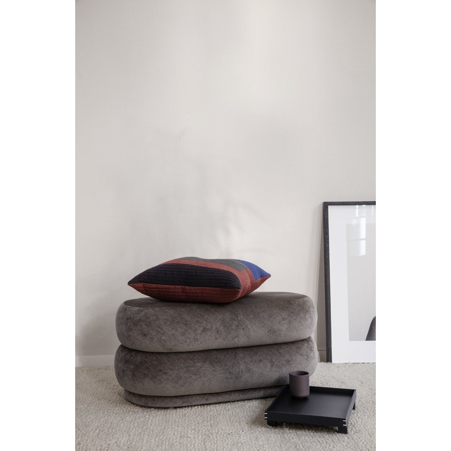 [product_category]-Ferm Living Pouf Oval Stool Fadet Velvet Concrete 17, Medium-Ferm Living-5704723031444-100227668-FER-3