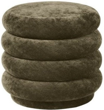 [product_category]-Ferm Living Pouf Round Stool Fadet Velvet Forest 3, Small-Ferm Living-5704723031055-100226669-FER-1