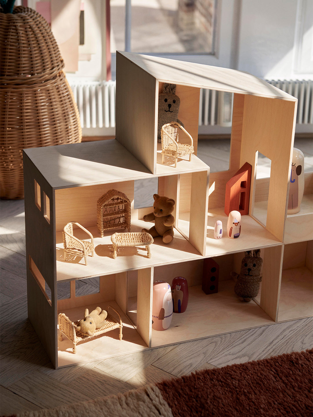 [product_category]-Ferm Living Rattan Dollhouse Furniture Set Of 5, Natural-Ferm Living-5704723291664-1104266200-FER-2