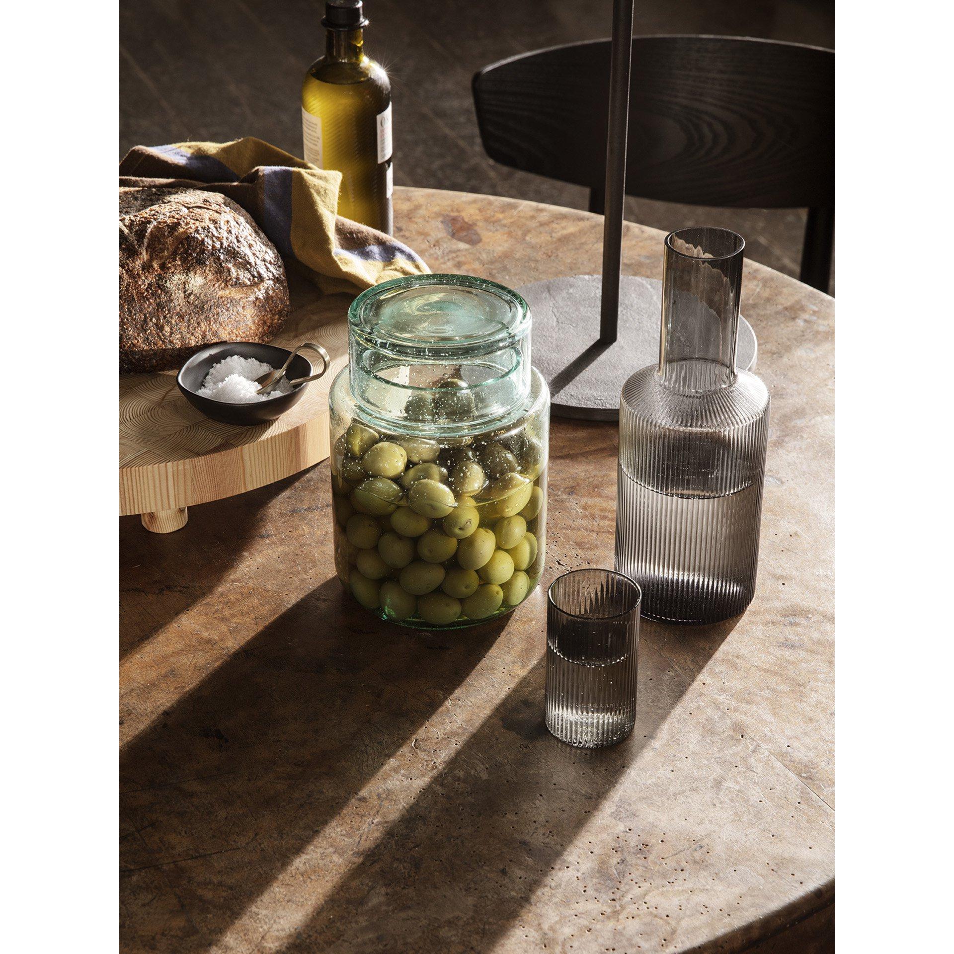 [product_category]-Ferm Living Ripple Glass/Lid, Smoked Grey-Ferm Living-5704723270294-1104264063-FER-5