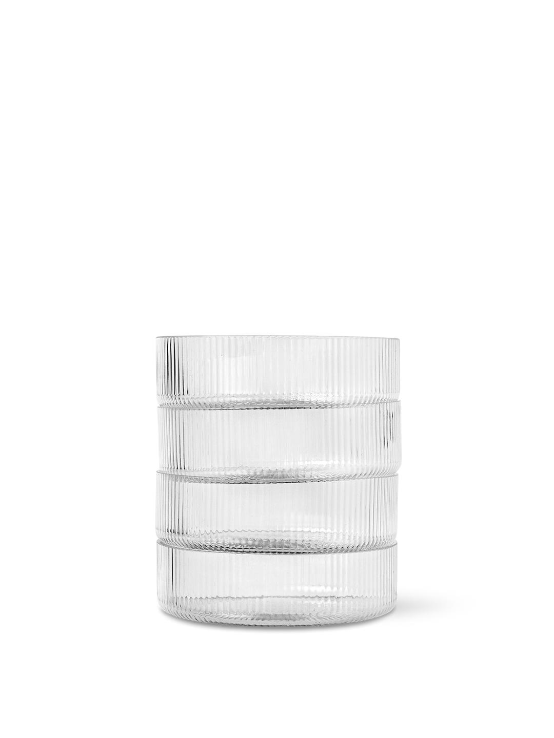 [product_category]-Ferm Living Ripple Serving Bowls 4 Set, Clear-Ferm Living-5704723293019-1104266335-FER-3