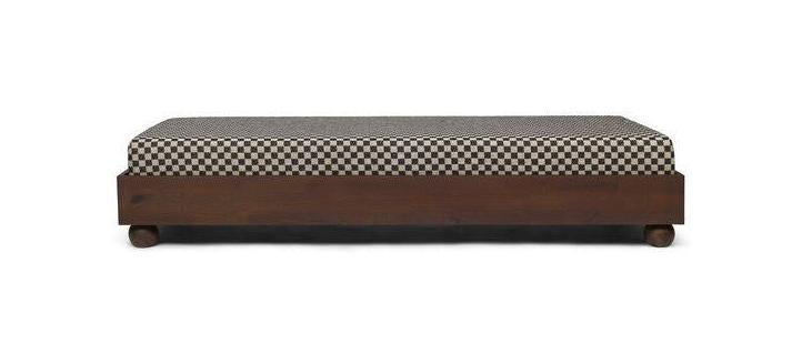 [product_category]-Ferm Living Rum Daybed Check, Dark Stained/Sand/Black-Ferm Living-5704723313311-1104268365-FER-1