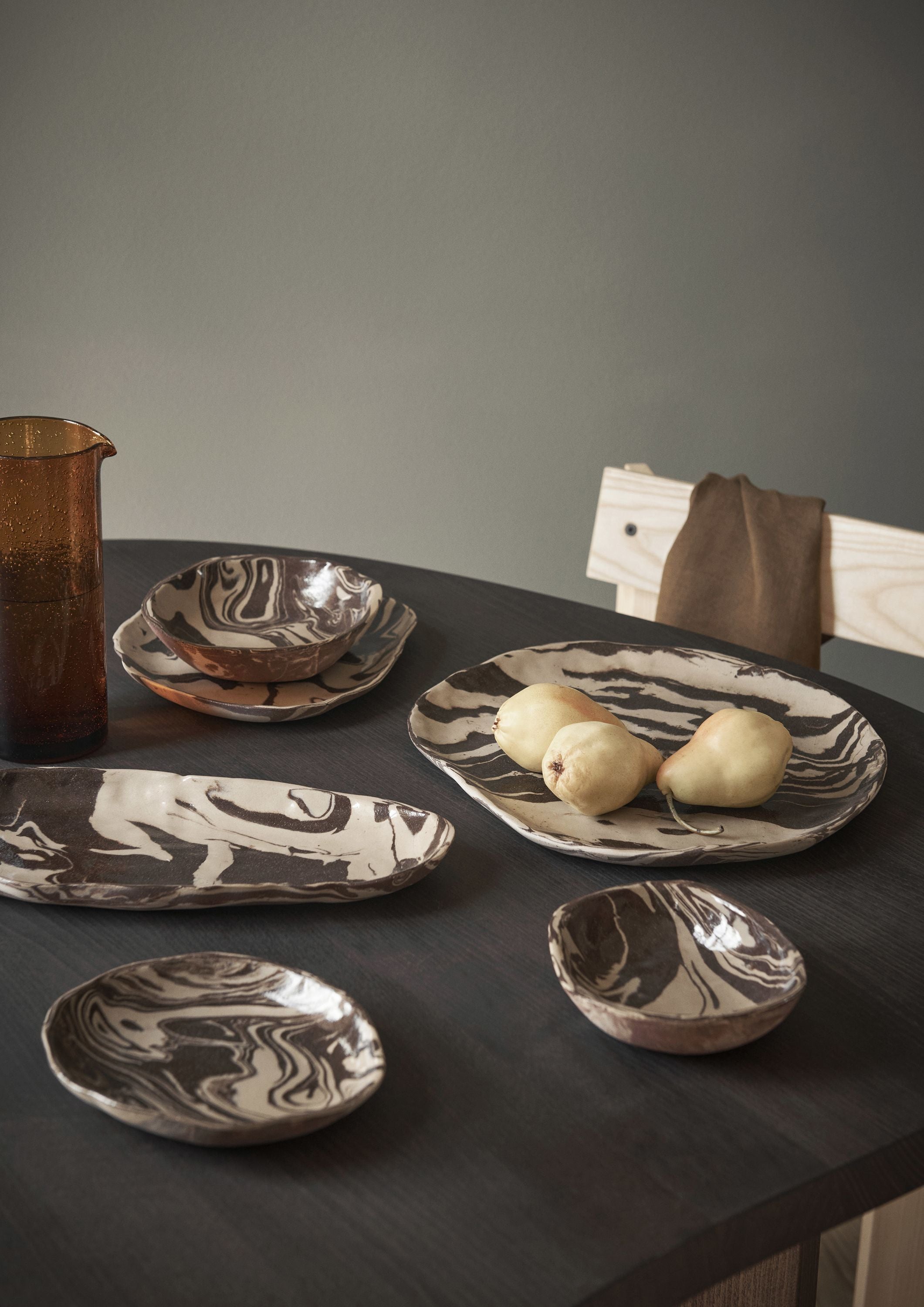 [product_category]-Ferm Living Ryu Platter 18.5 Cm, Sand/Brown-Ferm Living-5704723312277-1104268261-FER-4