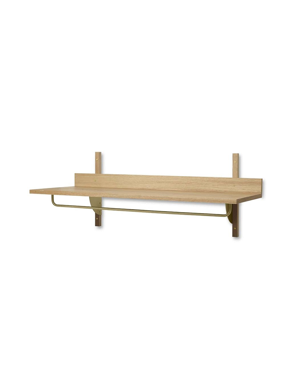 [product_category]-Ferm Living Sector Rack Shelf, Oak/Brass-Ferm Living-5704723282877-1104265321-FER-2