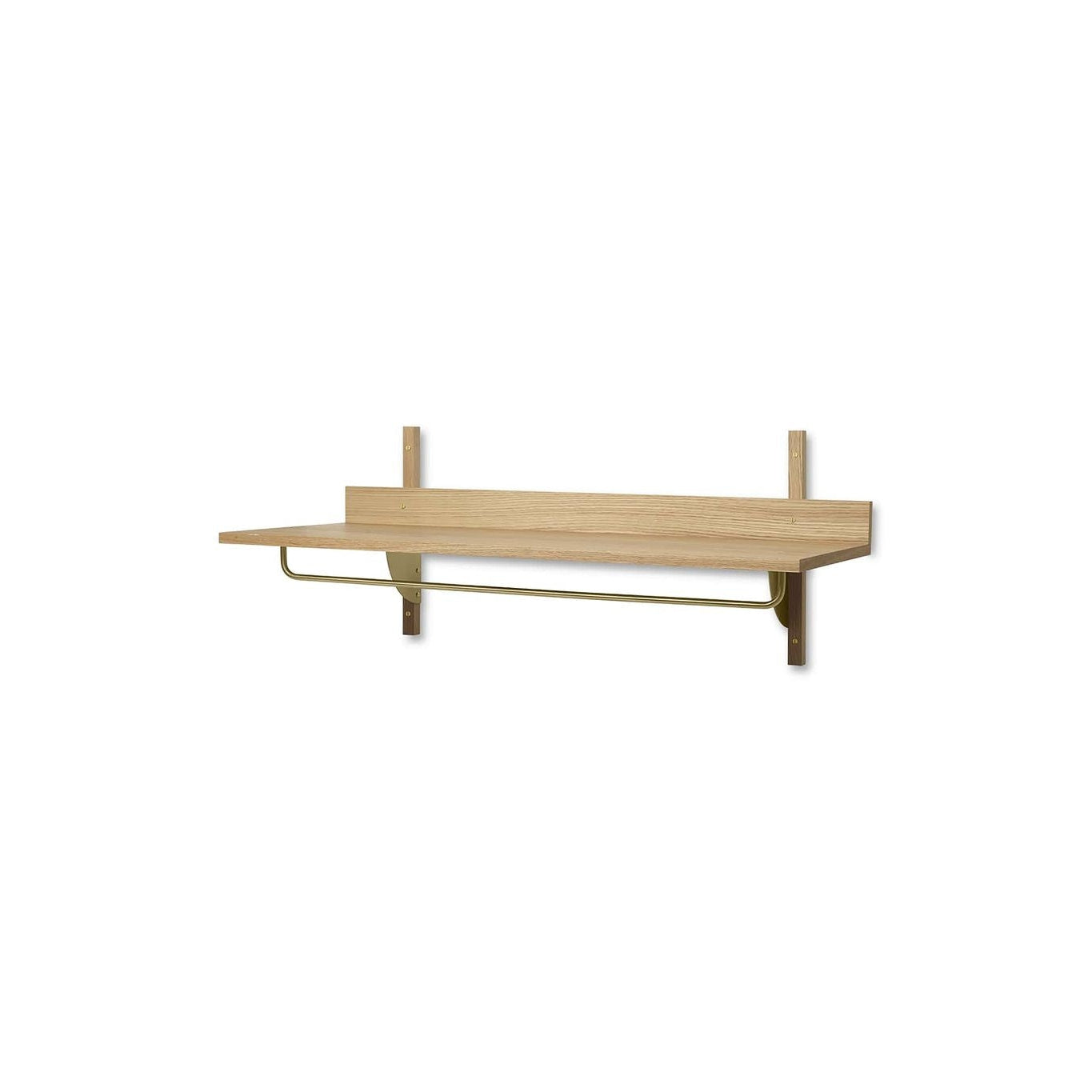 [product_category]-Ferm Living Sector Rack Shelf, Oak/Brass-Ferm Living-5704723282877-1104265321-FER-5