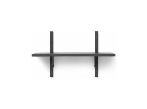 [product_category]-Ferm Living Sector Shelf Dark Stained Ash/Black Brass, 54cm-Ferm Living-5704723258544-1103542858-FER-1