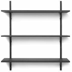 [product_category]-Ferm Living Sector Shelf Dark Stained Ash/Black Brass, 87cm-Ferm Living-5704723258506-1103502858-FER-1