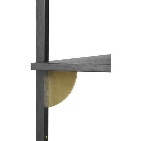 [product_category]-Ferm Living Sector Shelf Dark Stained Ash/Brass, 87cm-Ferm Living-5704723258452-1103452860-FER-2