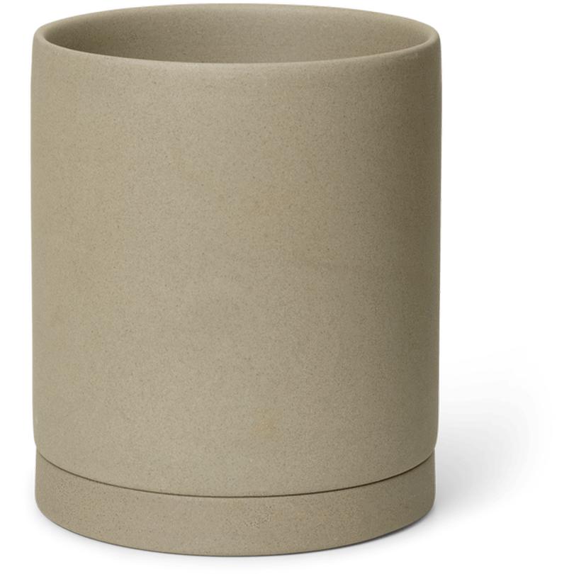 [product_category]-Ferm Living Sekki Pot ø 15 Cm, Sand-Ferm Living-5704723268178-1104263851-FER-1