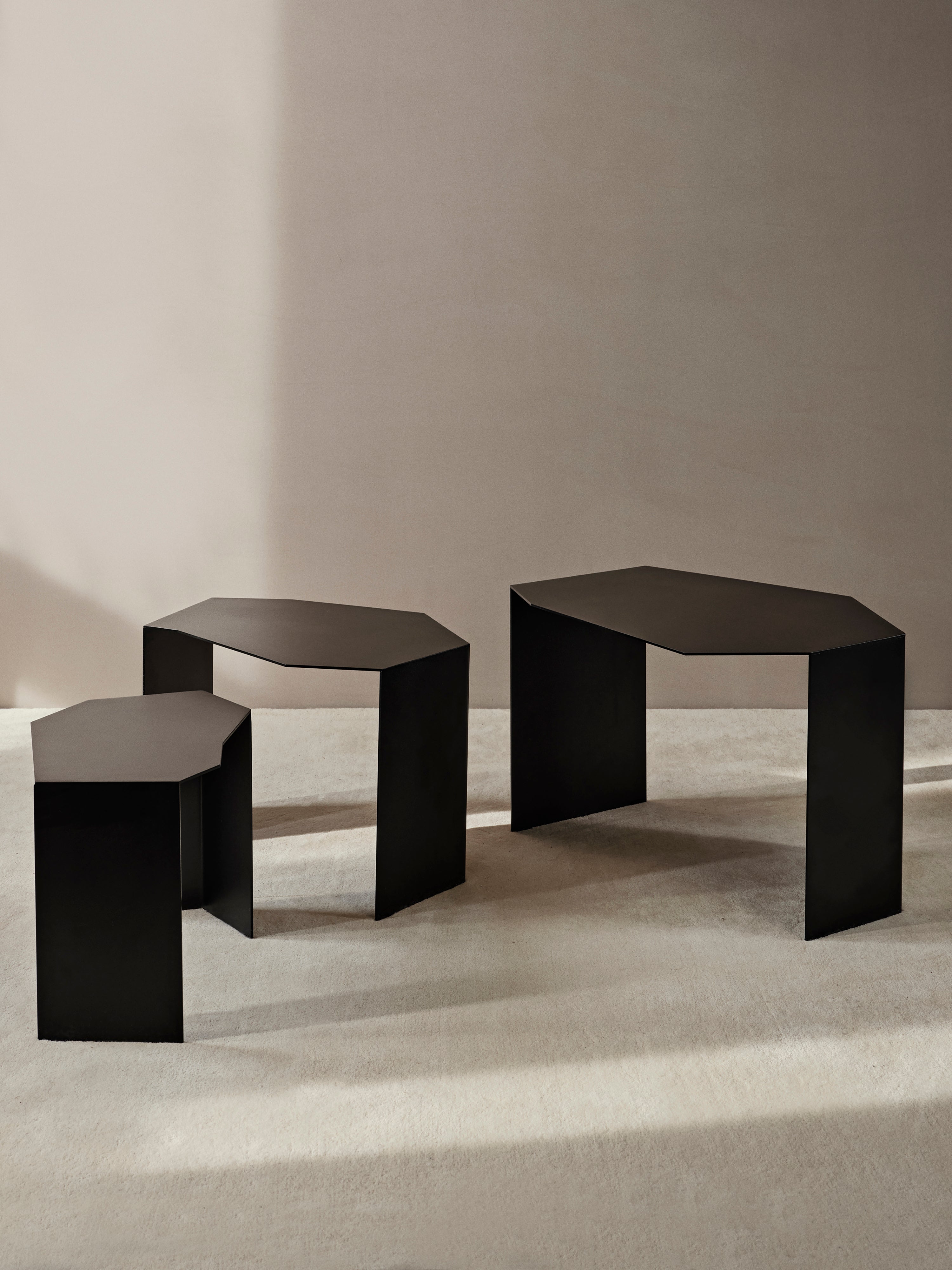 [product_category]-Ferm Living Shard Cluster Tables Set Of 3 Black-Ferm Living-5704723321903-1104269205-FER-3