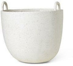 Ferm Living Speckle Blumenpot aus Weiß, 30 cm