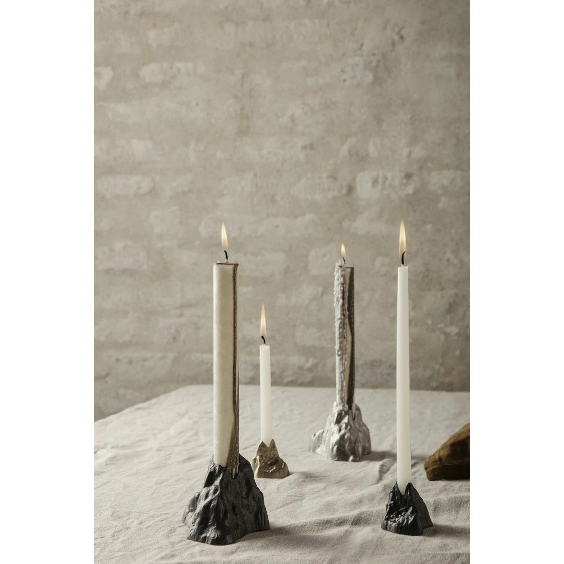 [product_category]-Ferm Living Stone Candle Holder Small, Aluminium-Ferm Living-5704723261230-1104263157-FER-3