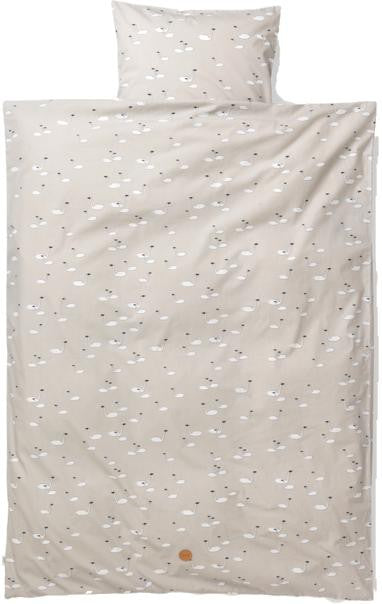 Ferm Living Swan Bed Linen Grey, Baby