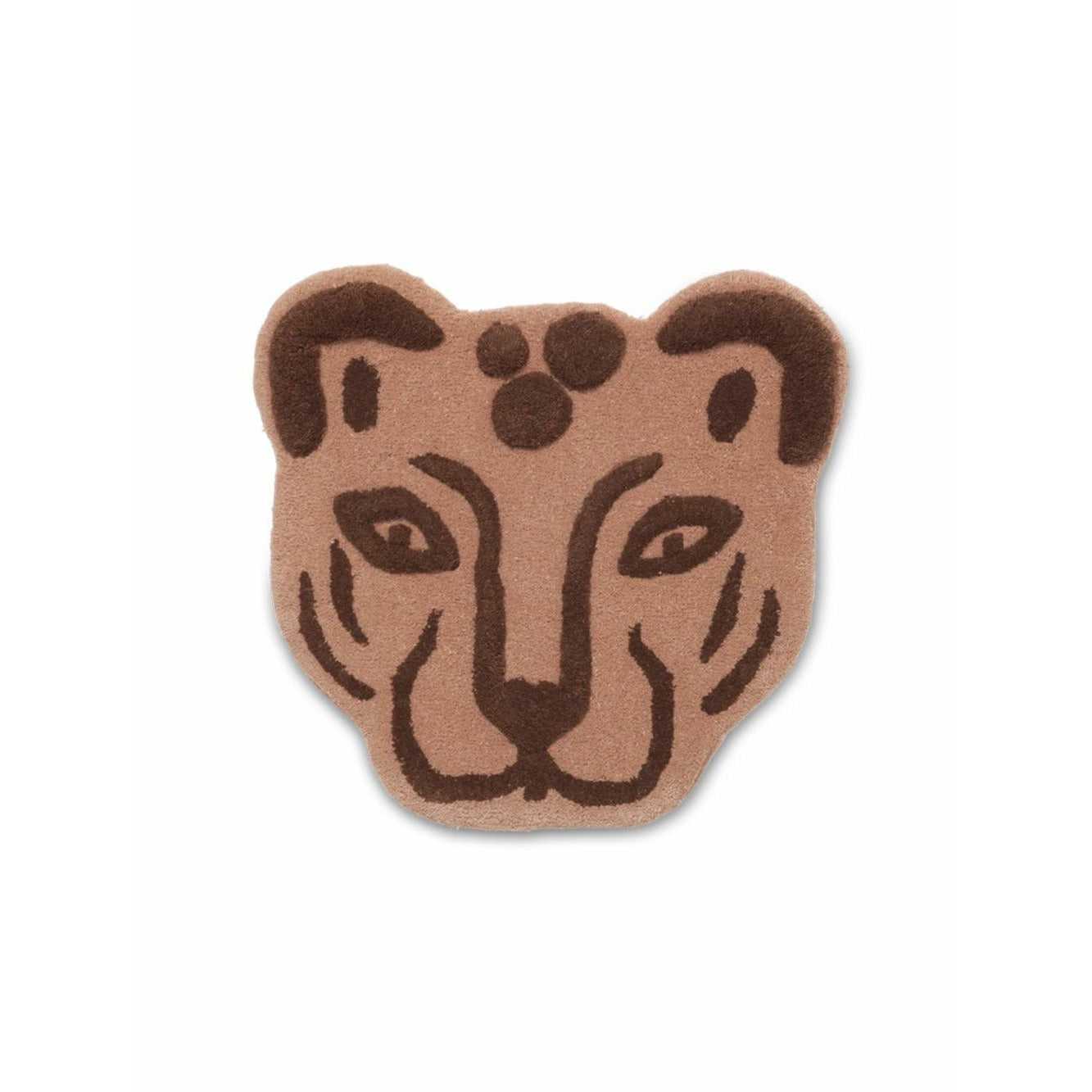 [product_category]-Ferm Living Tufted Leopard Head, Brown-Ferm Living-5704723260707-1104263104-FER-1