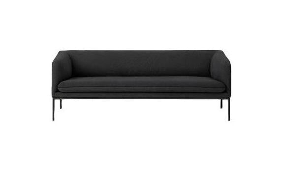 [product_category]-Ferm Living Turn Sofa 3 Cotton, Solid Dark Grey-Ferm Living-5704723017813-9564-FER-1