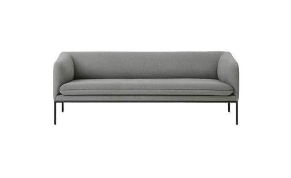 [product_category]-Ferm Living Turn Sofa 3 Cotton, Solid Light Grey-Ferm Living-5704723017806-9563-FER-1