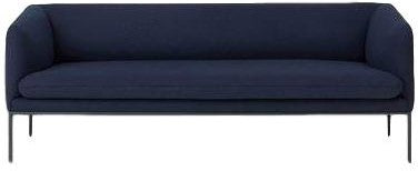 [product_category]-Ferm Living Turn Sofa 3 Wool, Solid Blue-Ferm Living-5704723017585-9552-FER-1