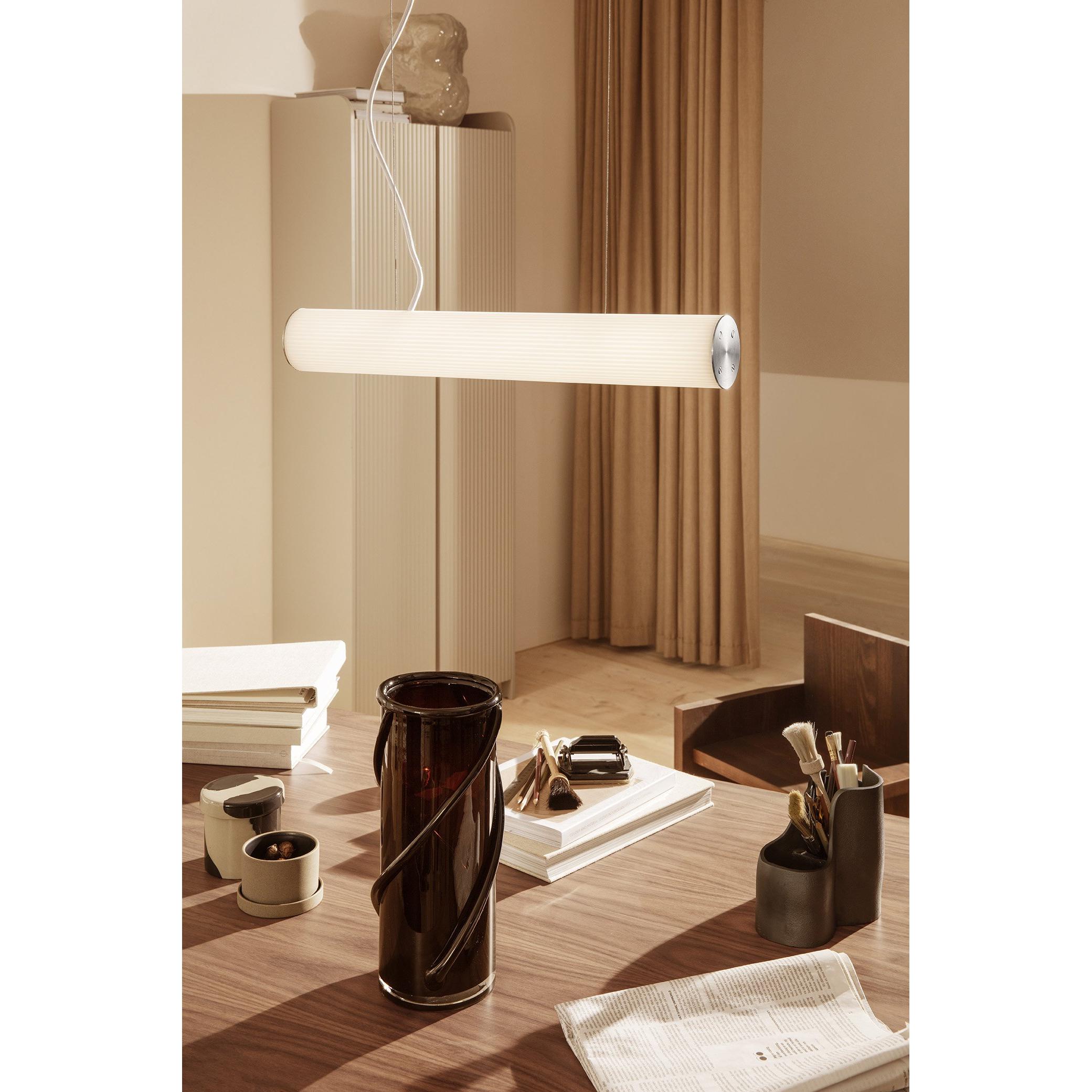 [product_category]-Ferm Living Vuelta Suspension Lamp Stainless Steel ø60 Cm, White-Ferm Living-5704723264781-1104263512-FER-4