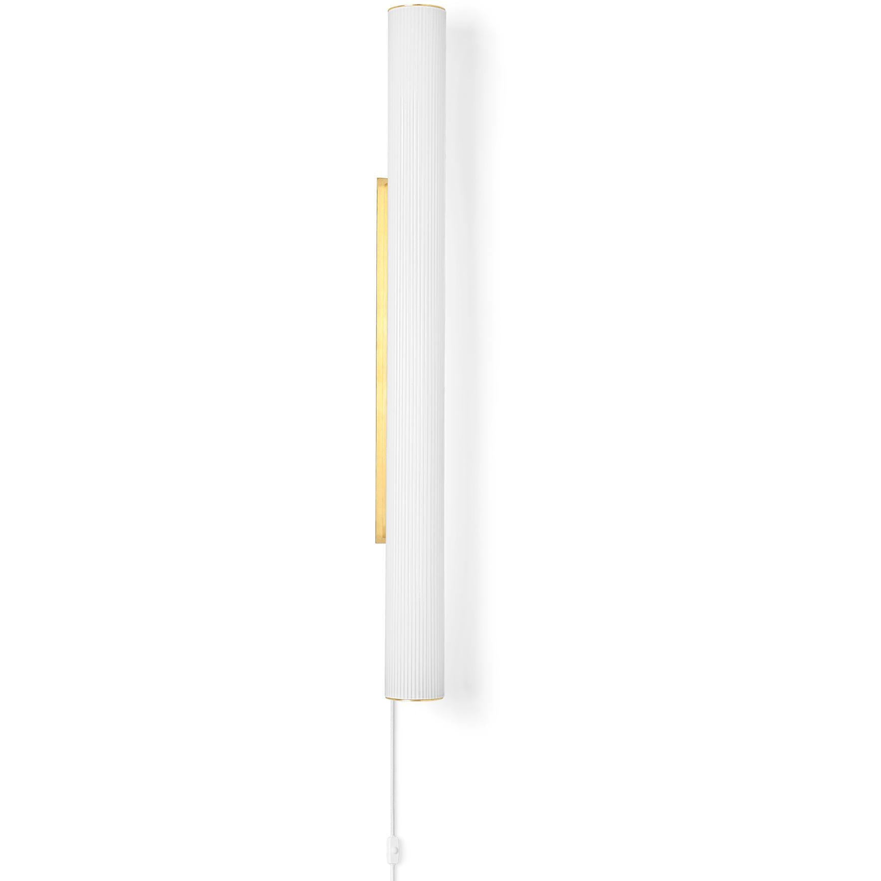 [product_category]-Ferm Living Vuelta Wall Lamp Brass ø100 Cm, White-Ferm Living-5704723267447-1104263778-FER-1
