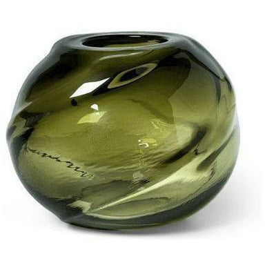 [product_category]-Ferm Living Water Swirl Vase Round 21x16 Cm, Moss Green-Ferm Living-5704723273400-1104264374-FER-1