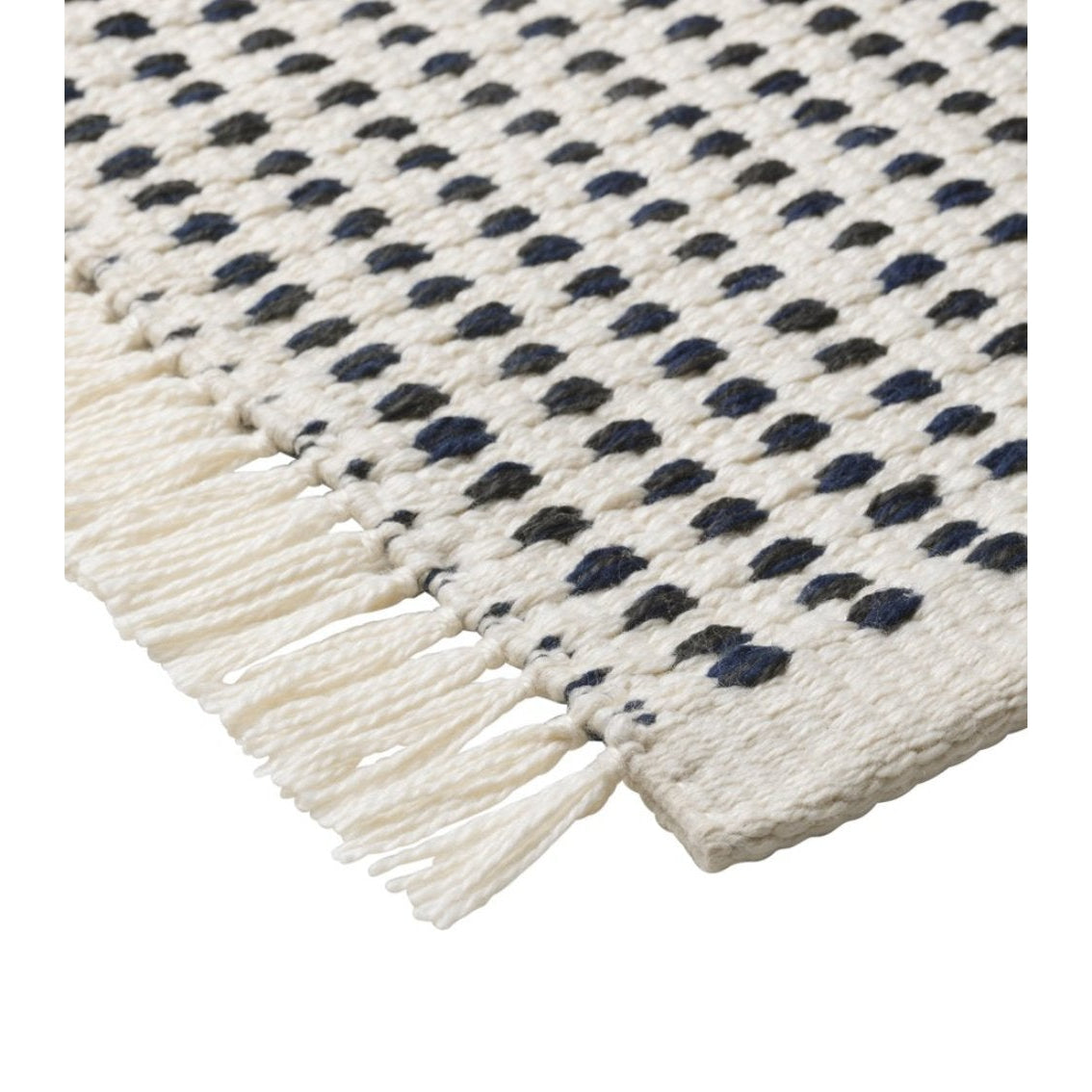 Ferm Living Way Tapis d'extérieur Blanc Bleu, 50x70 cm