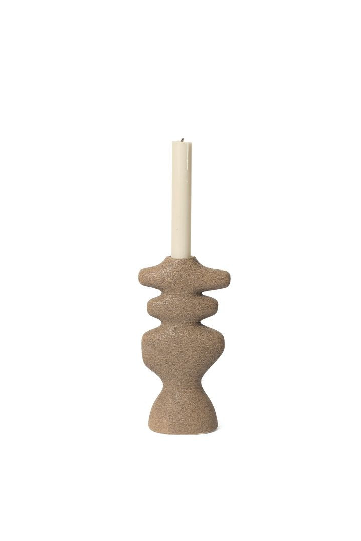 [product_category]-Ferm Living Yara Candle Holder Large, Dark Sand-Ferm Living-5704723311553-1104268189-FER-2