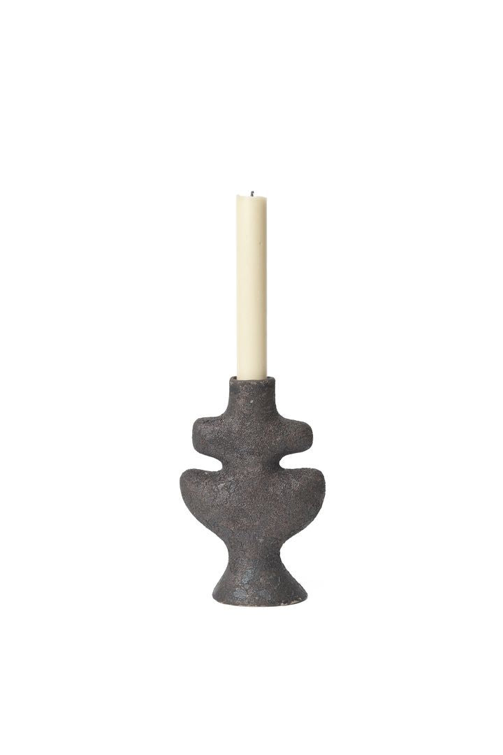 [product_category]-Ferm Living Yara Candle Holder Small, Rustic Iron-Ferm Living-5704723311539-1104268187-FER-2