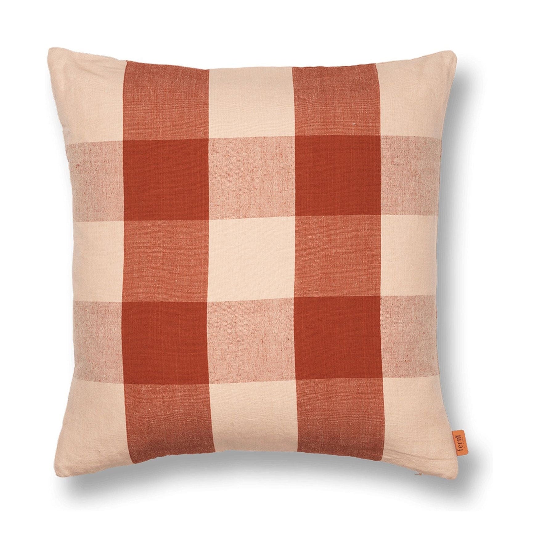 Couverture du grand coussin Ferm Living, rose / rouille