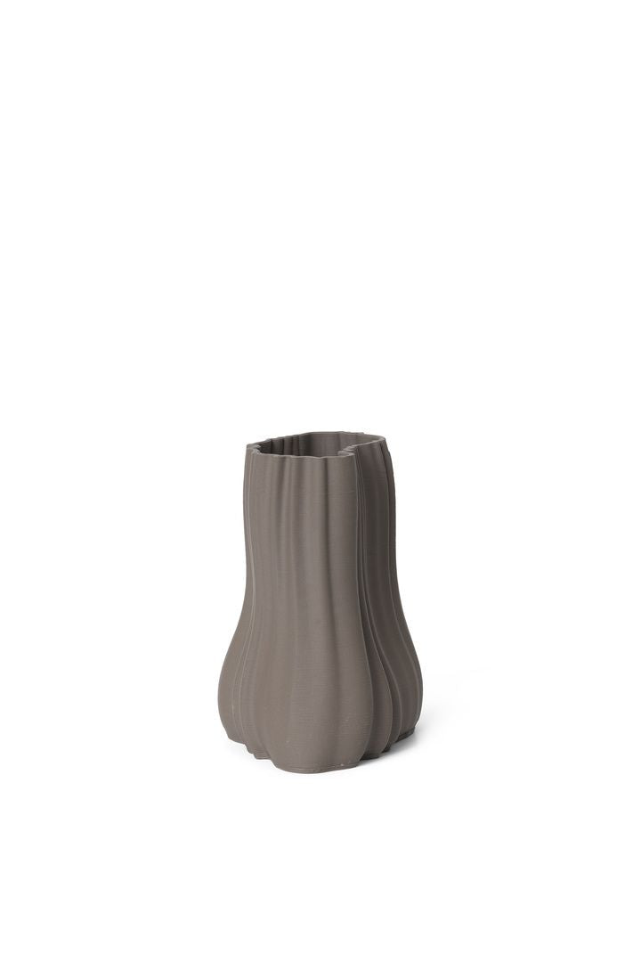 Ferm Living Moire Vase, H20, Anthracite