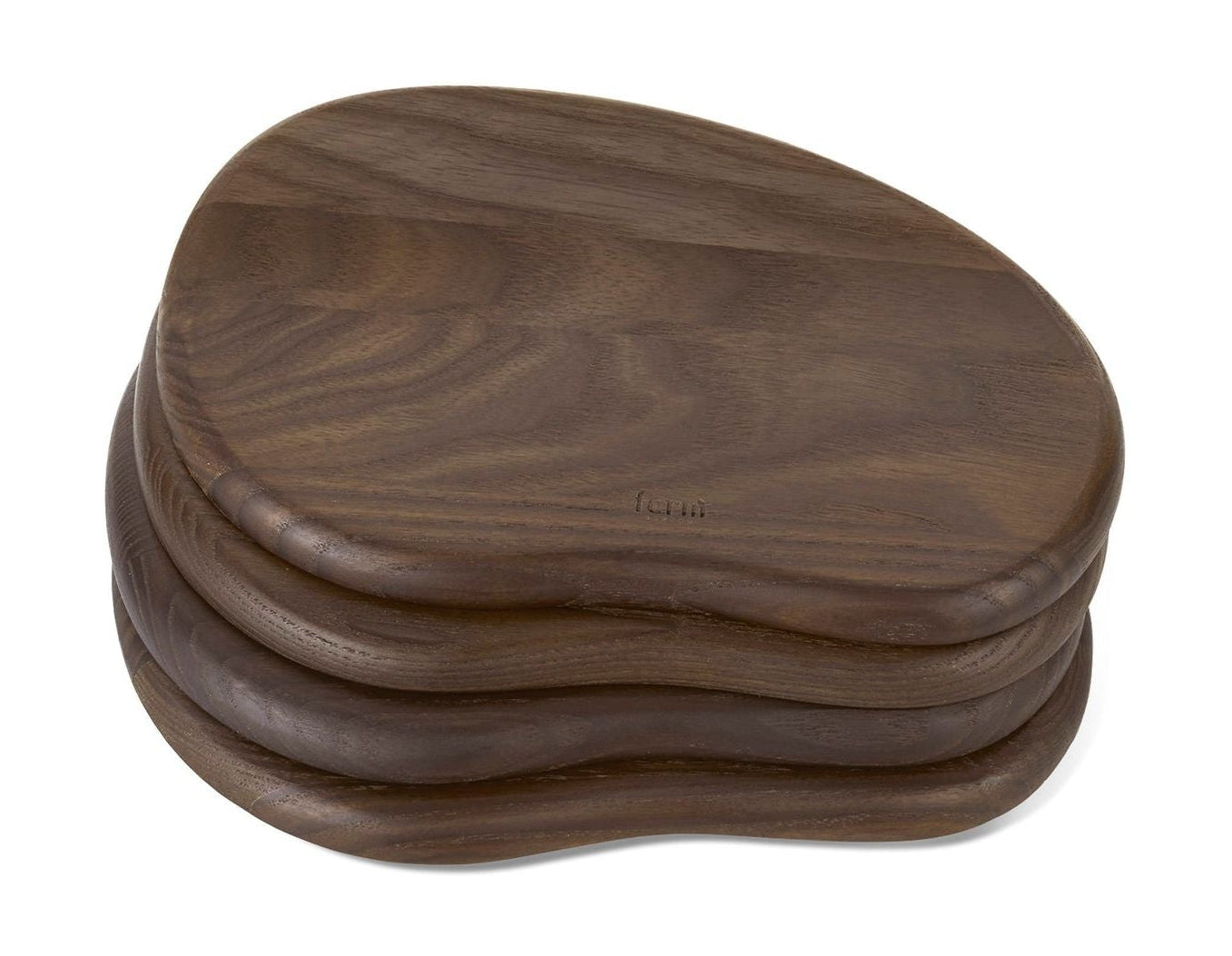 Ferm Living Cairn Butter Boards, lot de 4, marron foncé