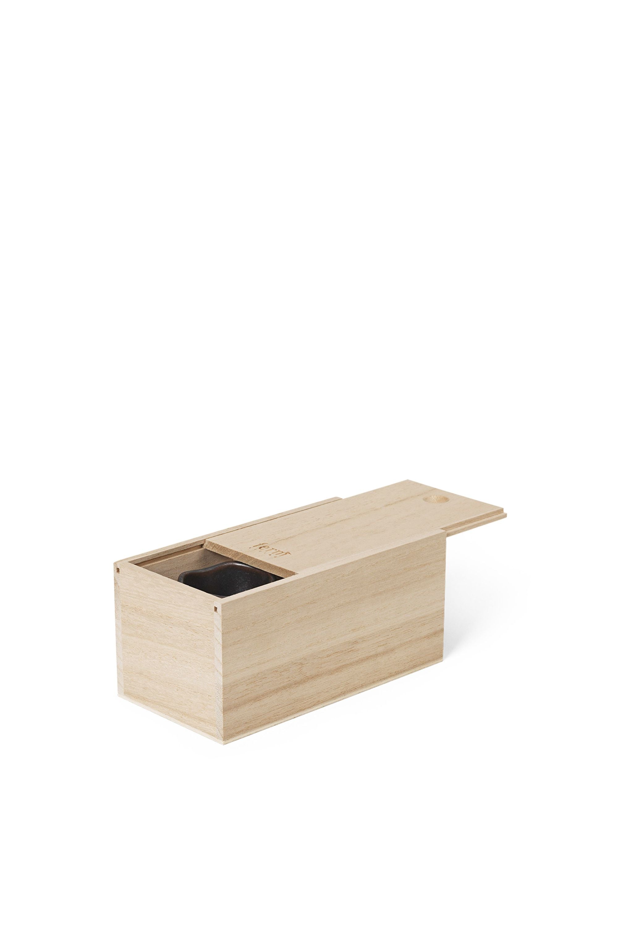 Ferm Living Uneru mini ensemble de pots de 2, noir