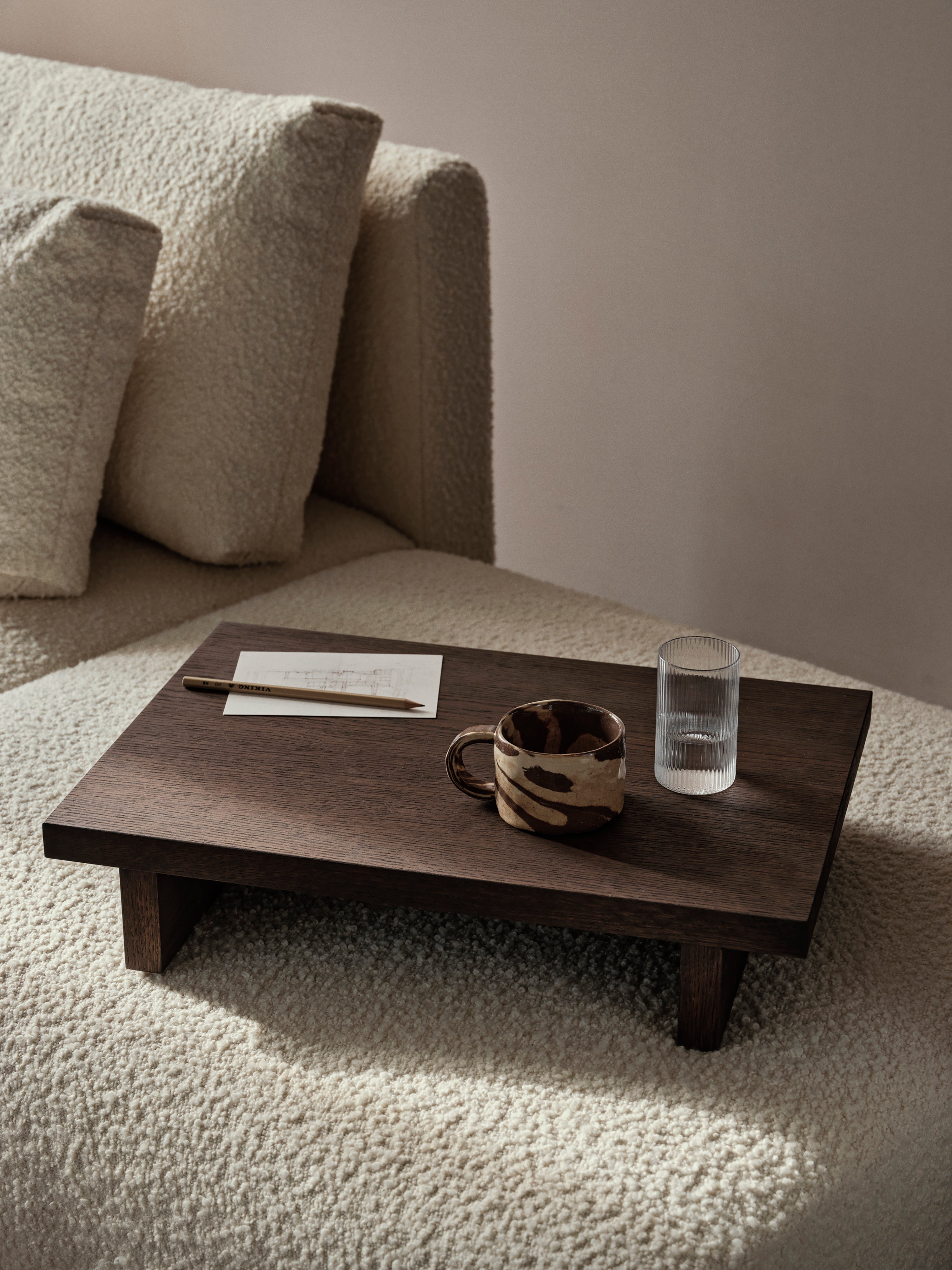 Ferm Living Kona Low Table Dark Stained