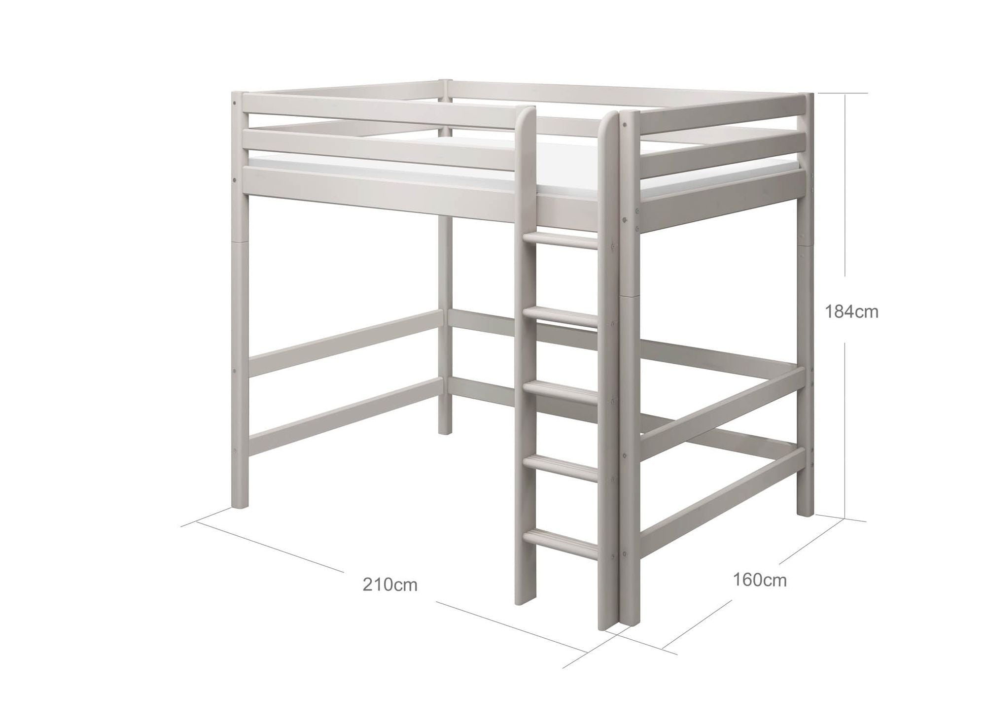 [product_category]-FLEXA High bed with straight ladder-FLEXA-5706459128788-90-10621-3-01-FLE-8