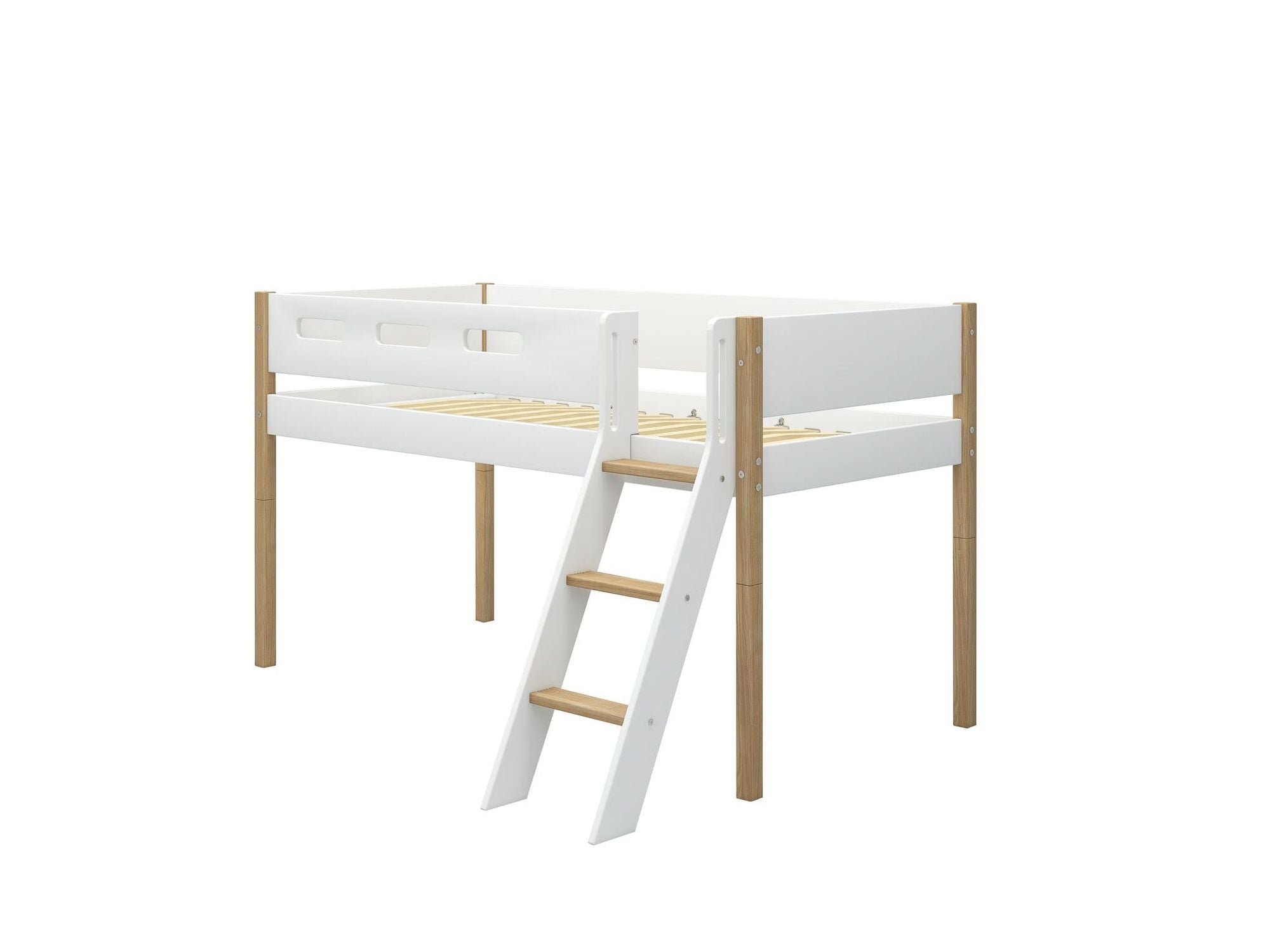 [product_category]-FLEXA Mid-high bed w. slanting ladder-FLEXA-5706459132174-80-31304-95-FLE-8