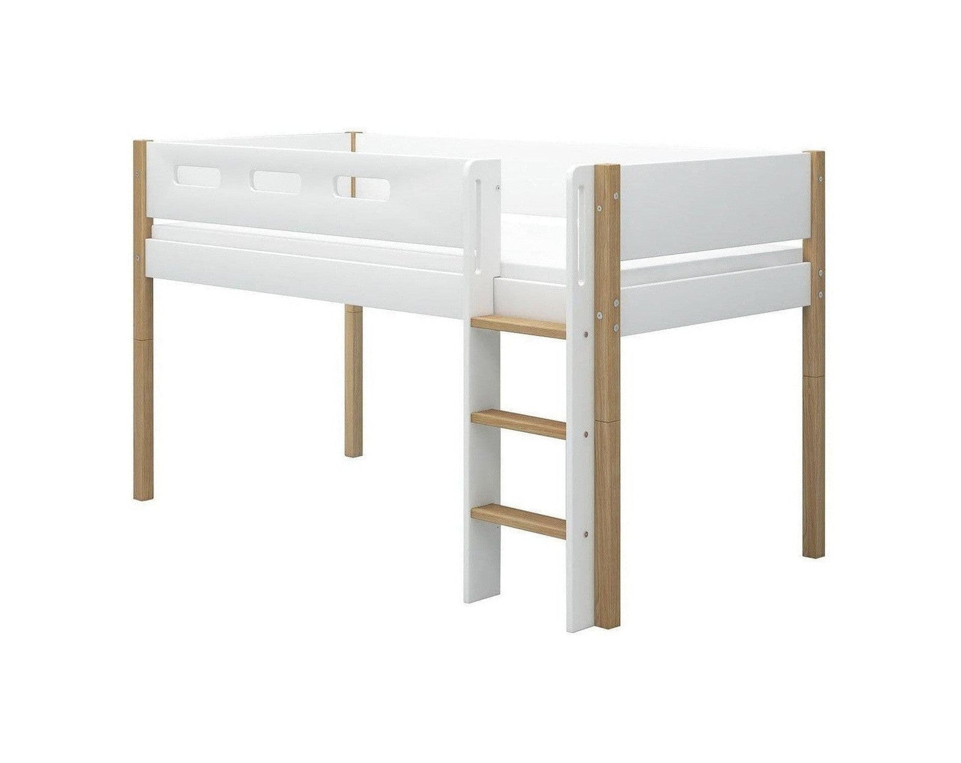 [product_category]-FLEXA Mid-high bed w. straight ladder-FLEXA-5706459132150-80-31302-95-FLE-1