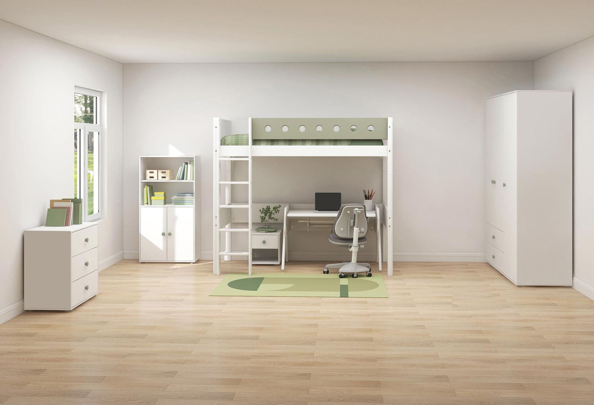 [product_category]-FLEXA Wardrobe, 3 doors + 2 drawers-FLEXA-5706459153230-81-39504-519-FLE-3