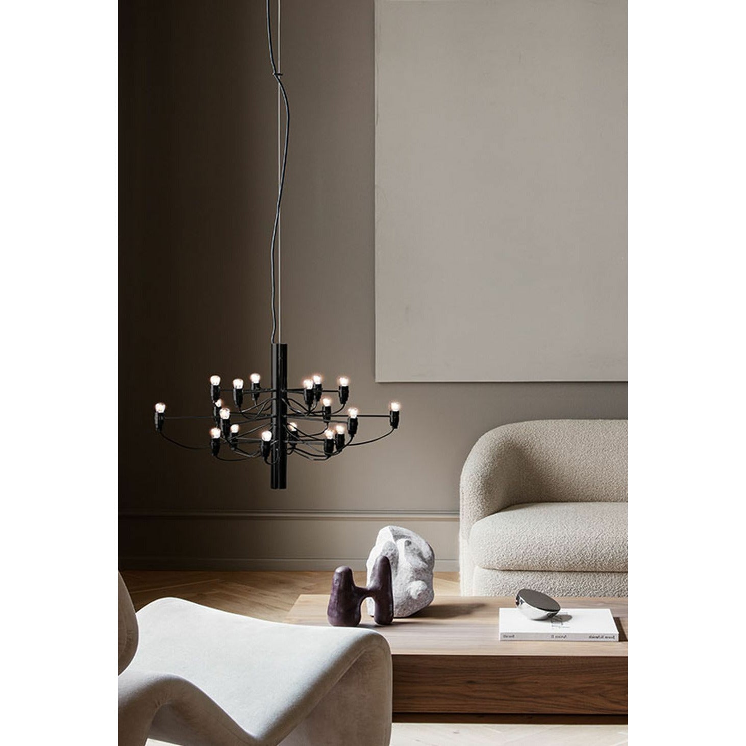 [product_category]-Flos 2097/18 Clear Chandelier, Black Matt-Flos-8059607000397-A1352031-FLO-5