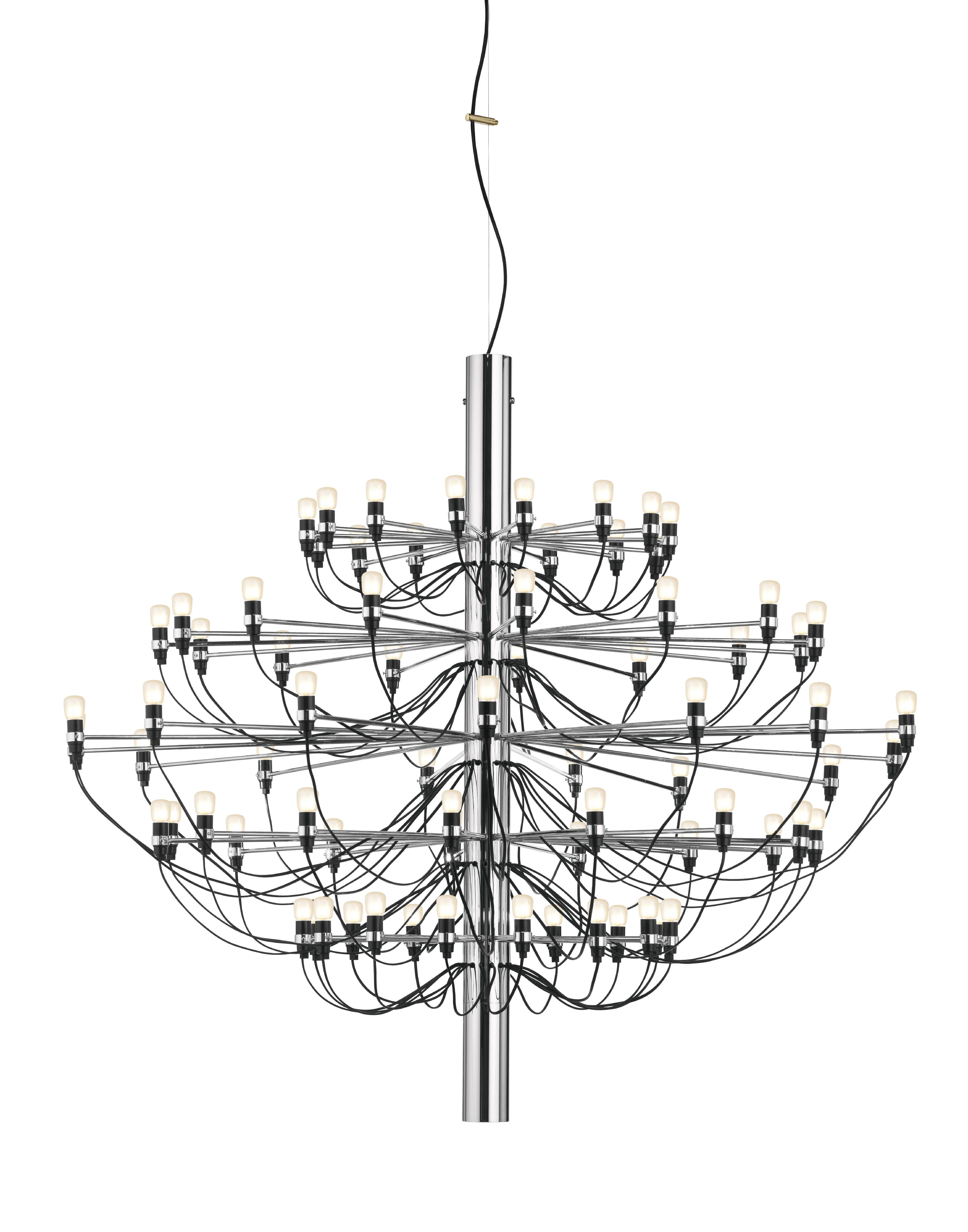 [product_category]-Flos 2097/75 Chandelier Frosted Bulbs, Chrome-Flos-8059607057773-A1551057-FLO-1