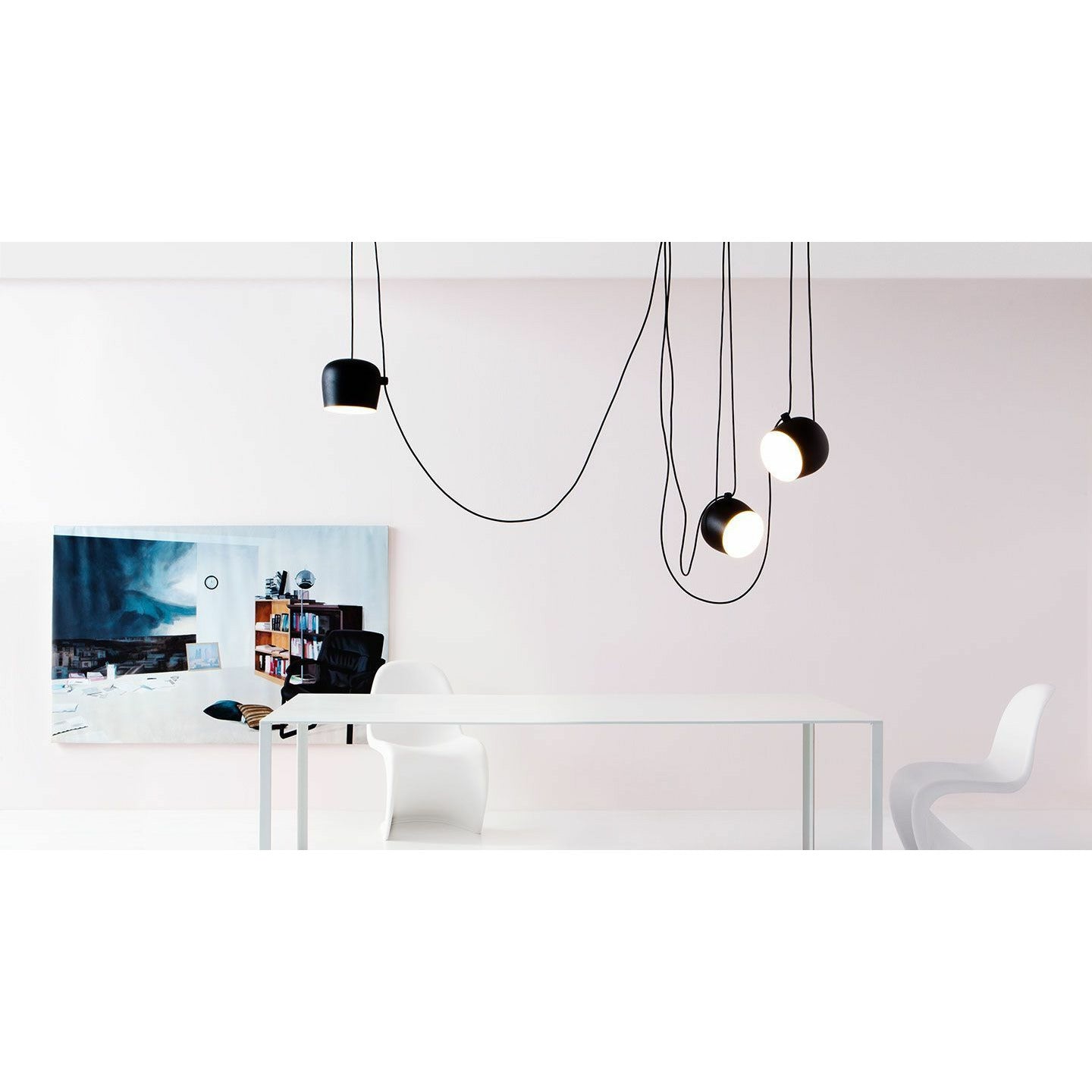 [product_category]-Flos Aim Led Pendant Lamp, Black-Flos-8059607013281-F0090030-FLO-9