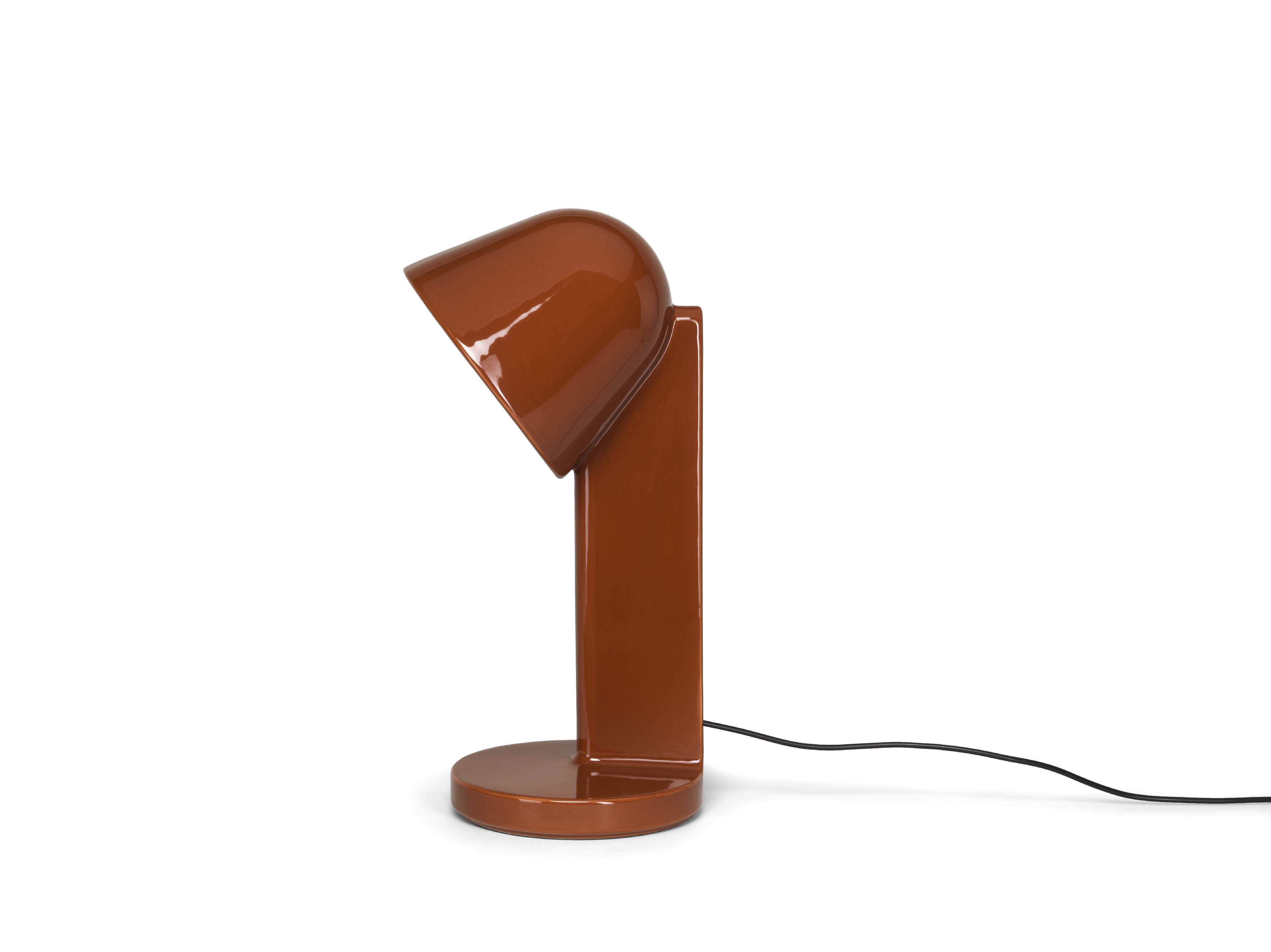 [product_category]-Flos Céramique Table Lamp Down, Rust Red-Flos-8059607061879-F1634035-FLO-1