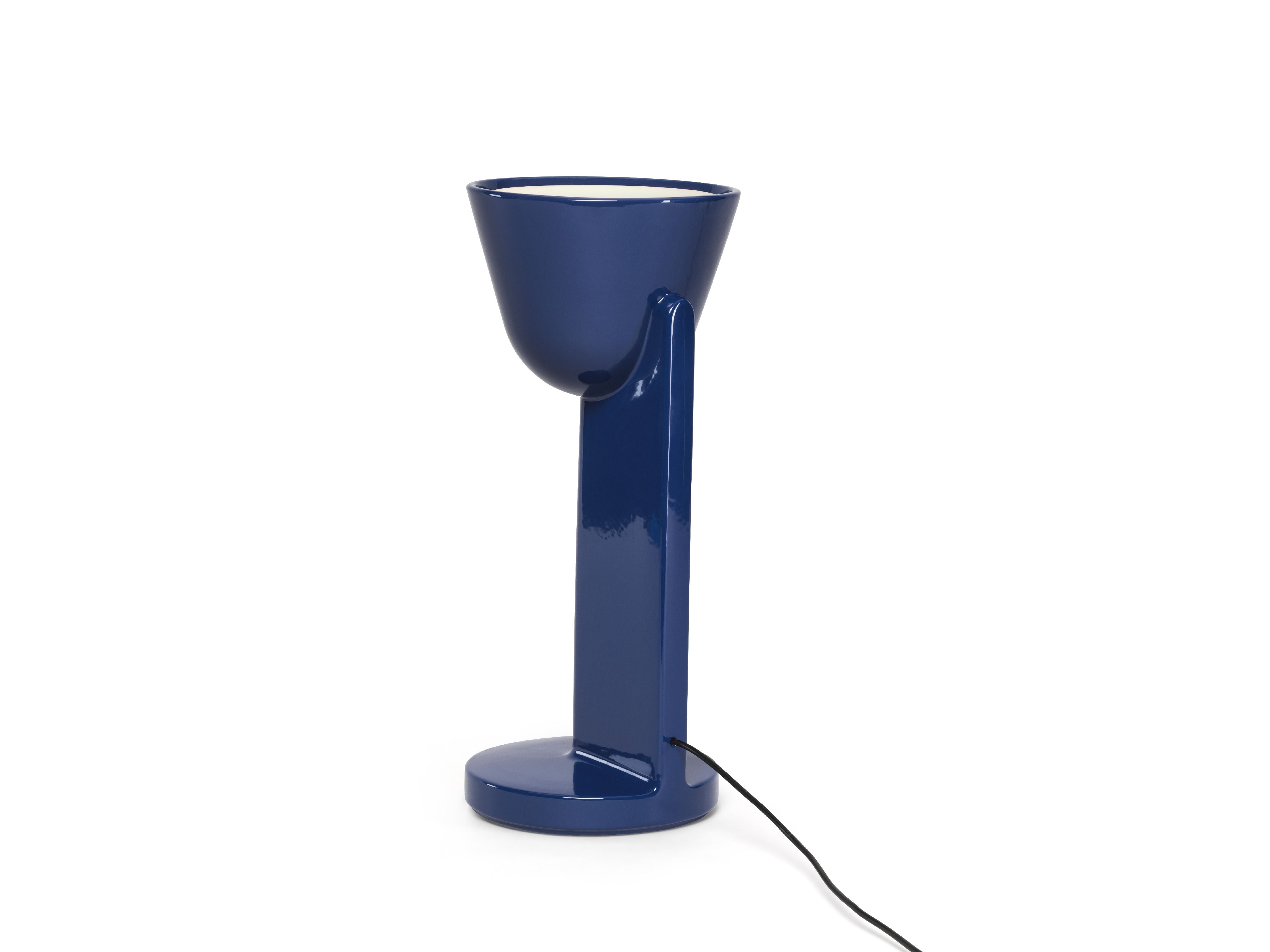 [product_category]-Flos Céramique Table Lamp Up, Navy Blue-Flos-8059607061800-F1632014-FLO-4