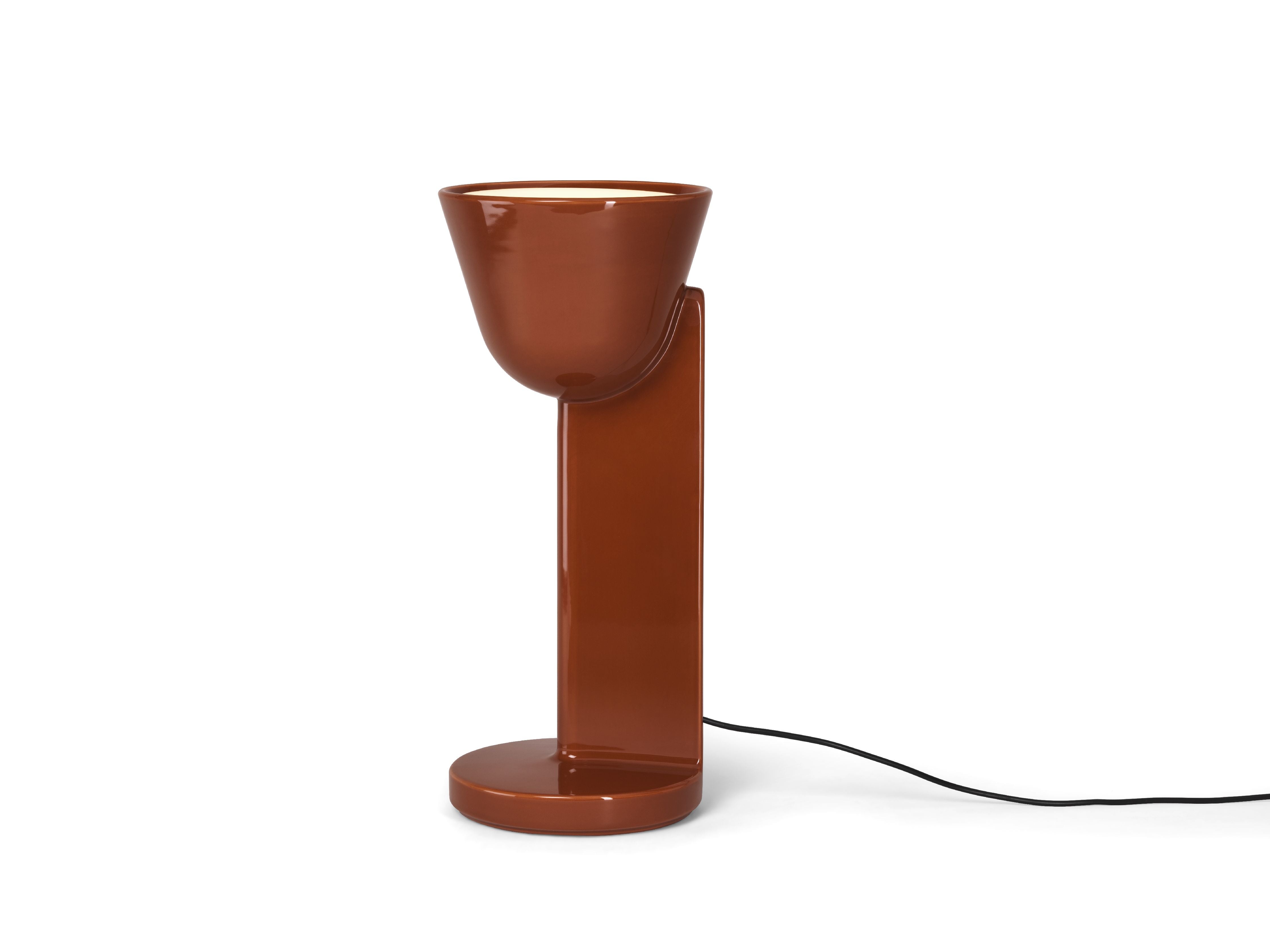 [product_category]-Flos Céramique Table Lamp Up, Rust Red-Flos-8059607061817-F1632035-FLO-2